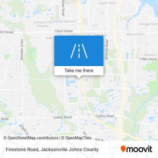 Mapa de Firestone Road