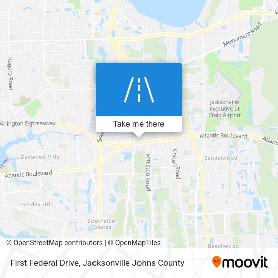 First Federal Drive map