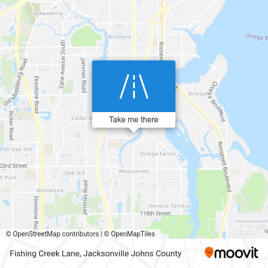 Fishing Creek Lane map