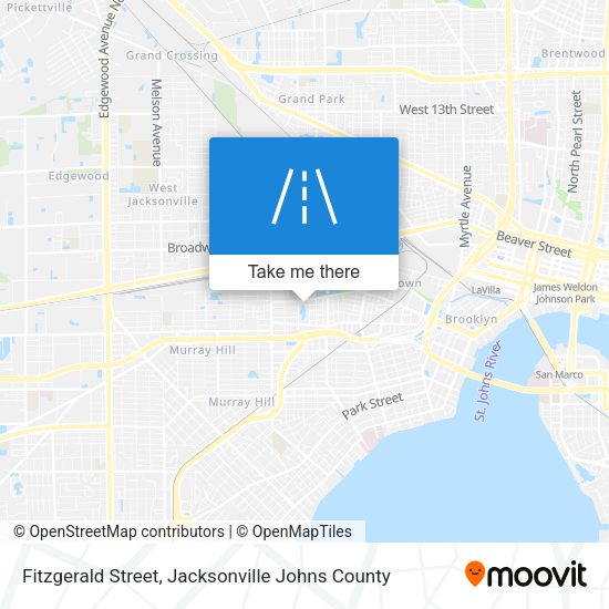 Fitzgerald Street map