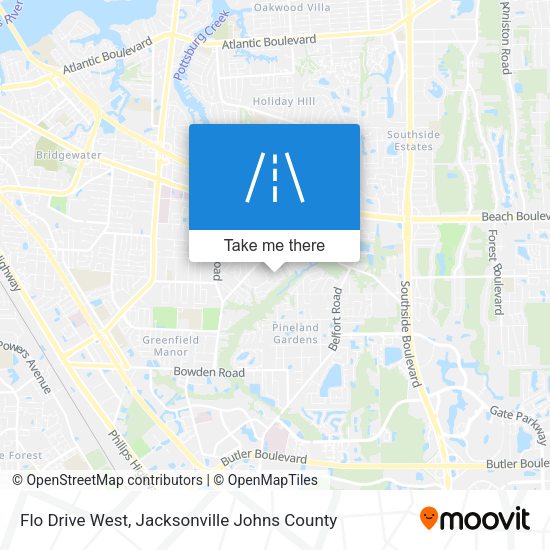 Mapa de Flo Drive West