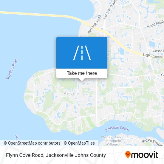 Flynn Cove Road map
