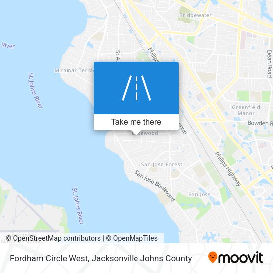 Fordham Circle West map