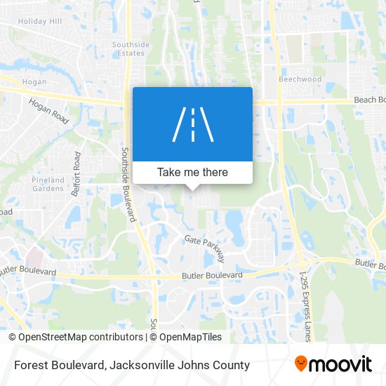 Mapa de Forest Boulevard