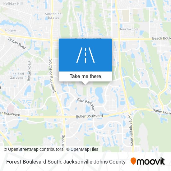 Forest Boulevard South map