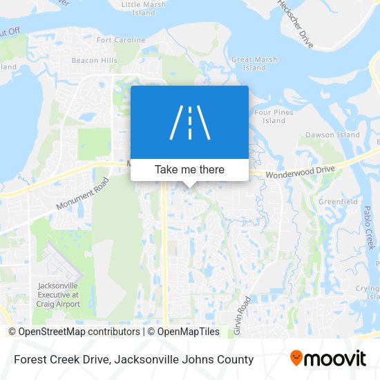 Mapa de Forest Creek Drive