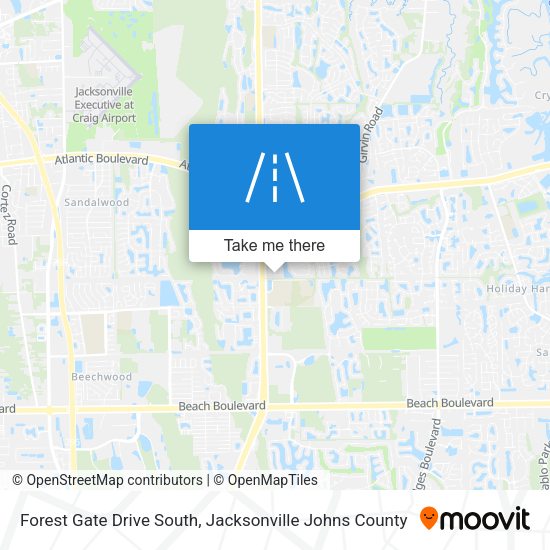 Mapa de Forest Gate Drive South