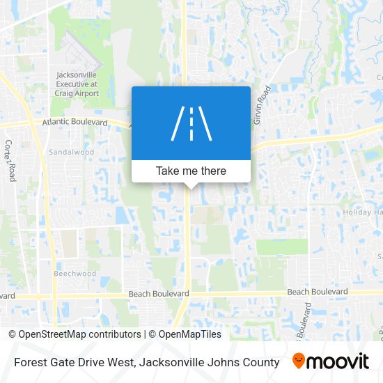 Mapa de Forest Gate Drive West