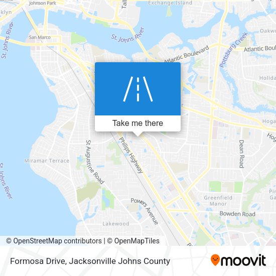 Formosa Drive map