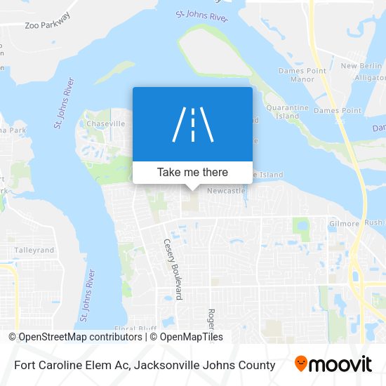 Fort Caroline Elem Ac map