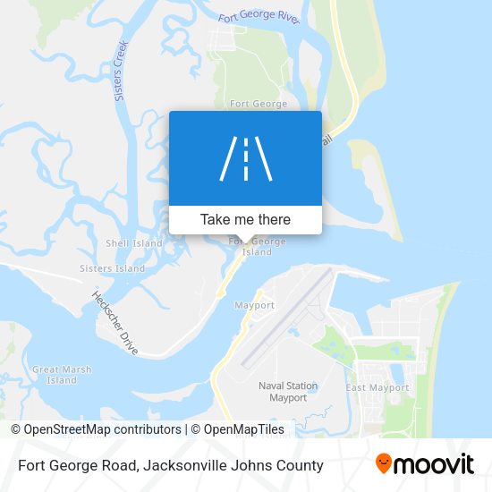 Mapa de Fort George Road