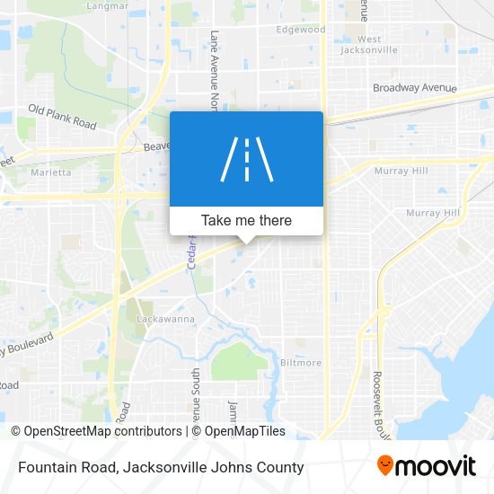 Fountain Road map