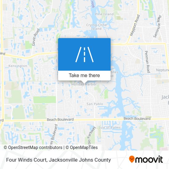 Mapa de Four Winds Court