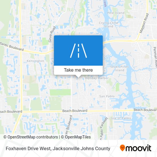 Foxhaven Drive West map