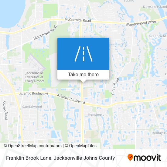 Franklin Brook Lane map