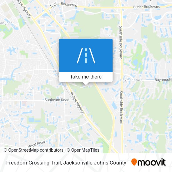 Mapa de Freedom Crossing Trail