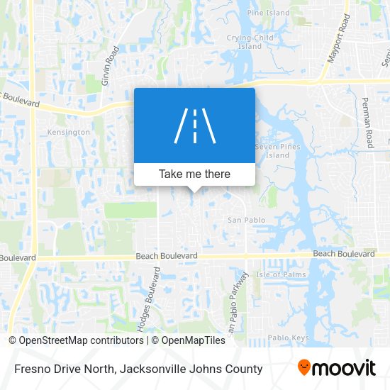Mapa de Fresno Drive North