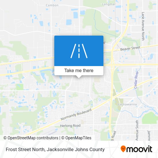 Frost Street North map