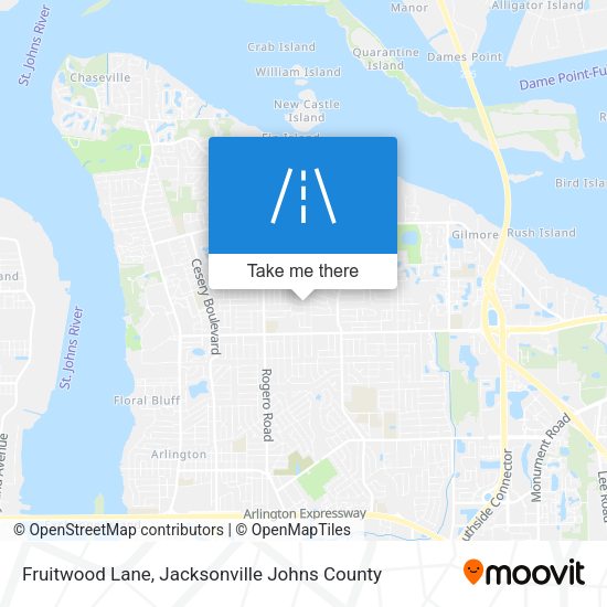 Fruitwood Lane map