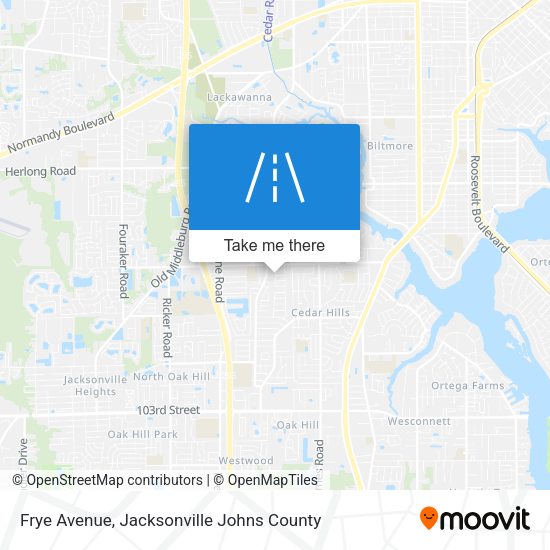Mapa de Frye Avenue