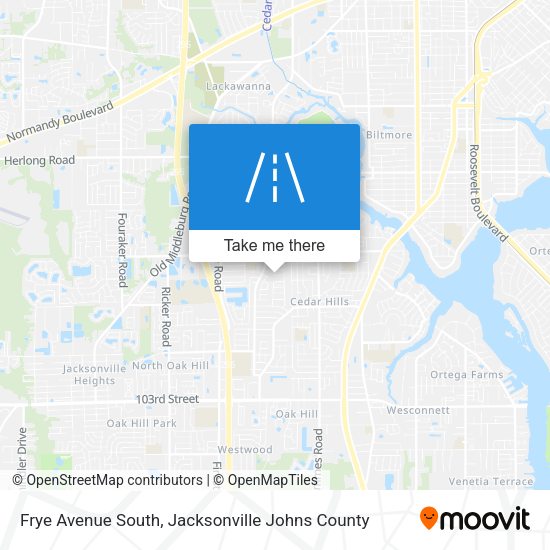 Frye Avenue South map
