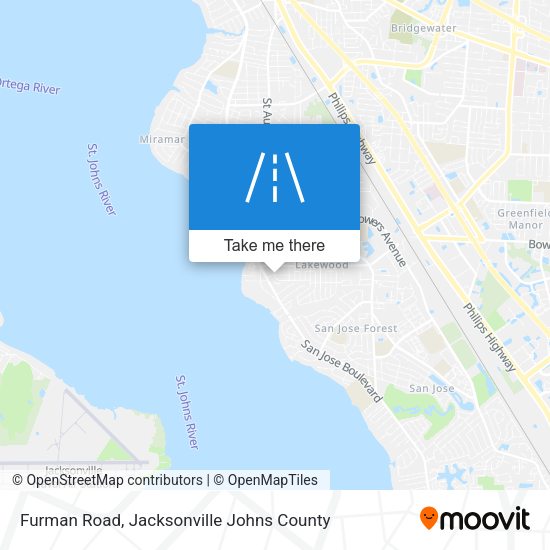 Furman Road map