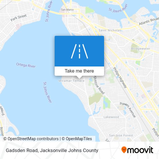 Gadsden Road map