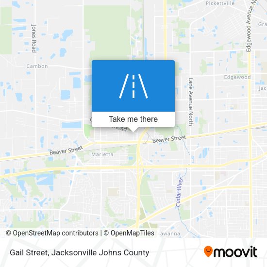Mapa de Gail Street
