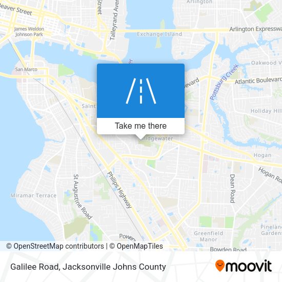 Mapa de Galilee Road