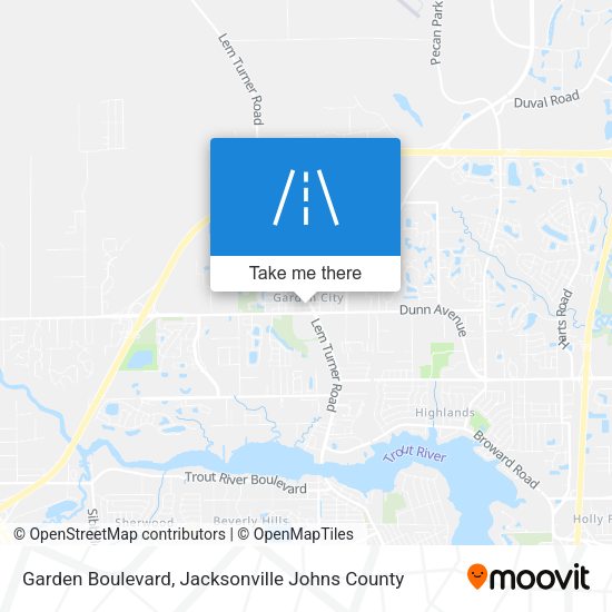 Mapa de Garden Boulevard