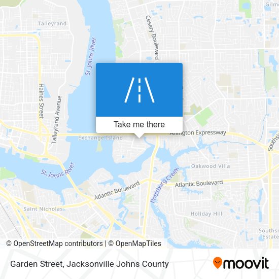 Garden Street map