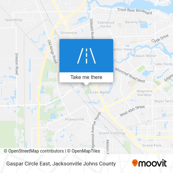 Mapa de Gaspar Circle East
