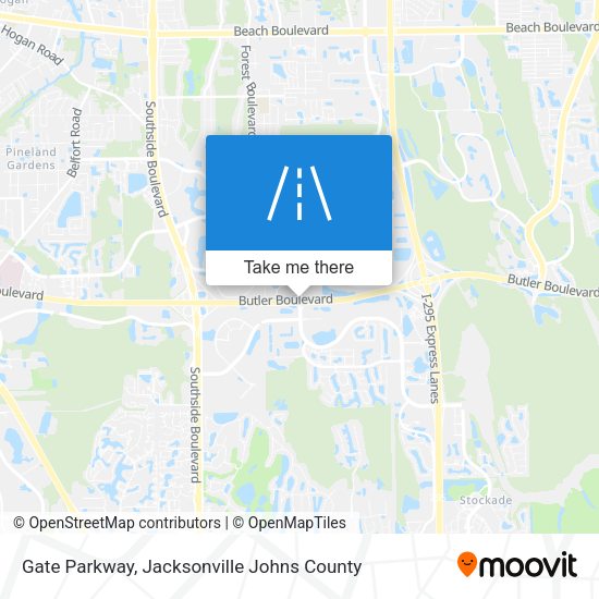 Mapa de Gate Parkway