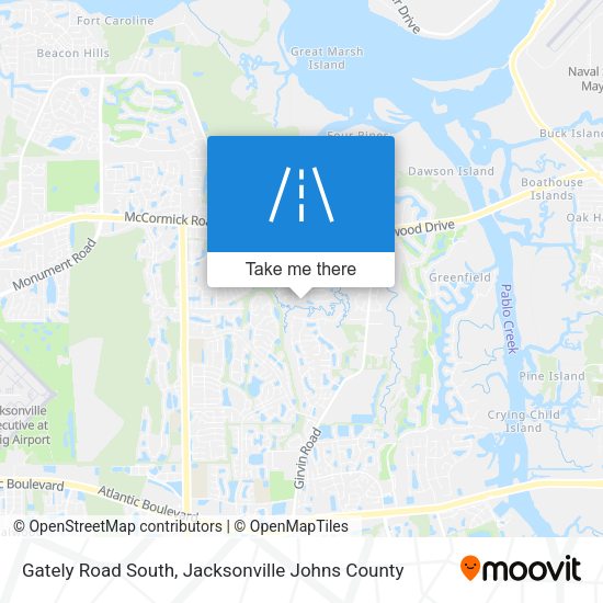 Gately Road South map
