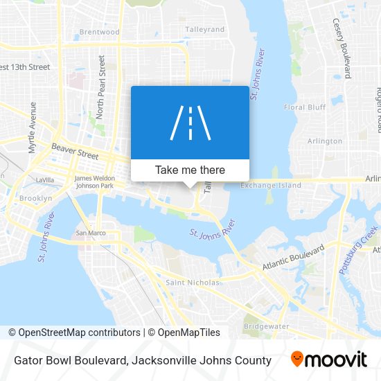 Mapa de Gator Bowl Boulevard