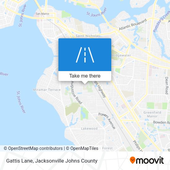 Gattis Lane map