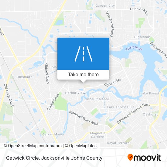 Mapa de Gatwick Circle