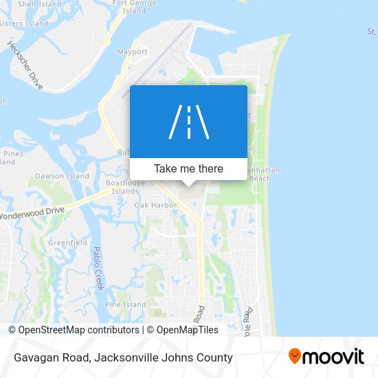 Mapa de Gavagan Road