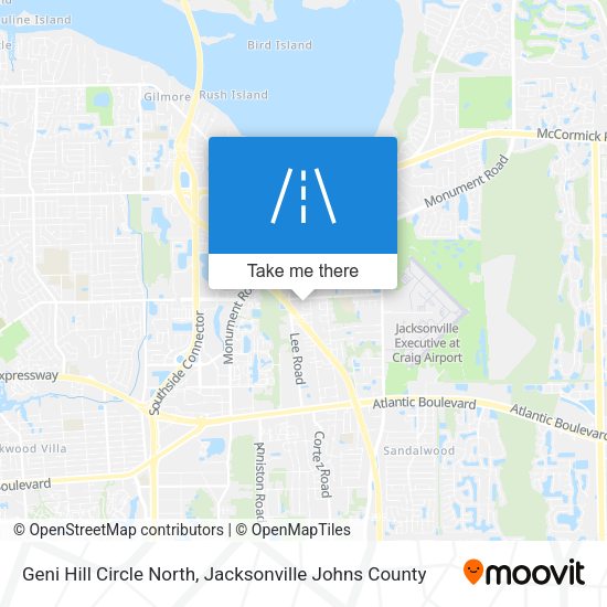 Geni Hill Circle North map