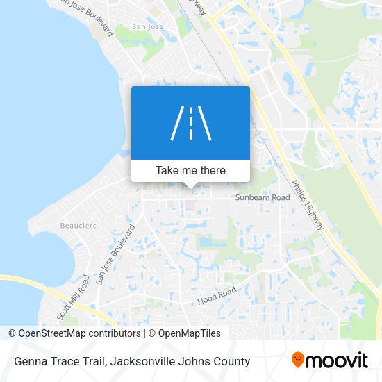 Genna Trace Trail map