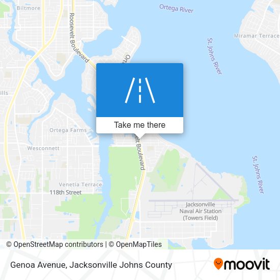 Mapa de Genoa Avenue