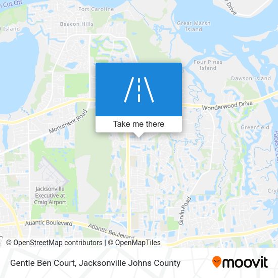 Mapa de Gentle Ben Court