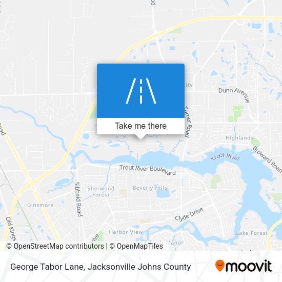 George Tabor Lane map
