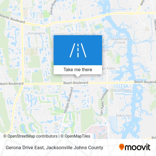 Gerona Drive East map