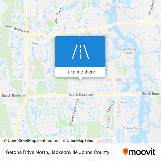 Gerona Drive North map