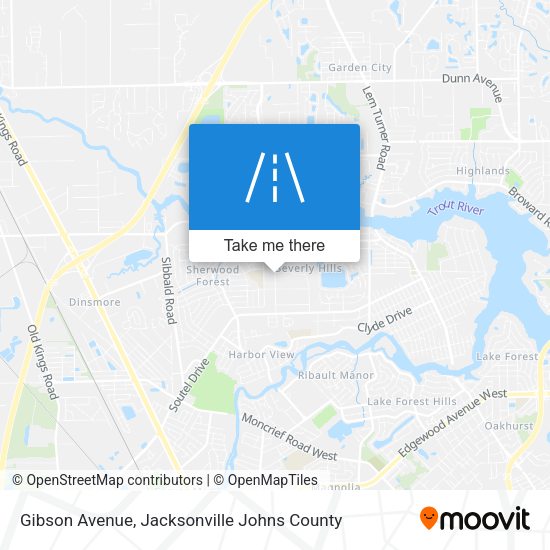 Mapa de Gibson Avenue