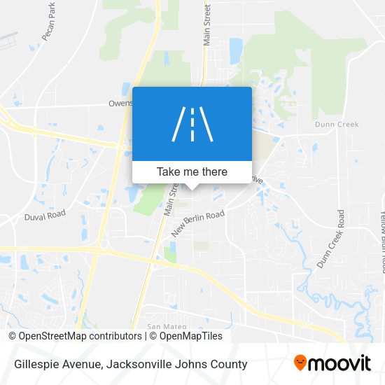 Gillespie Avenue map