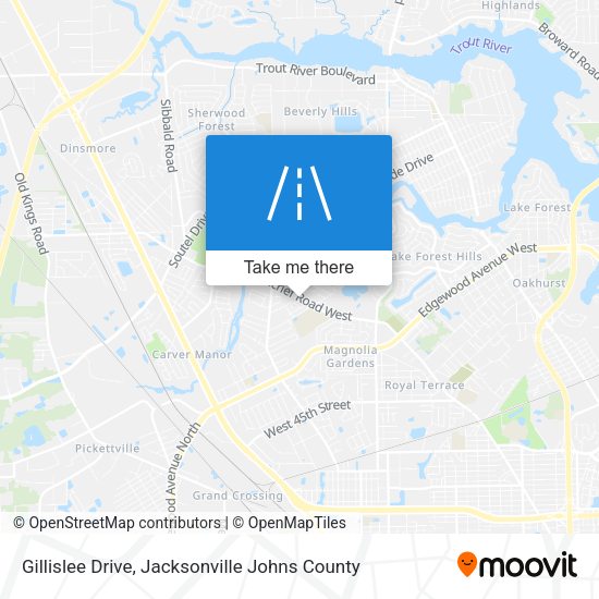 Gillislee Drive map