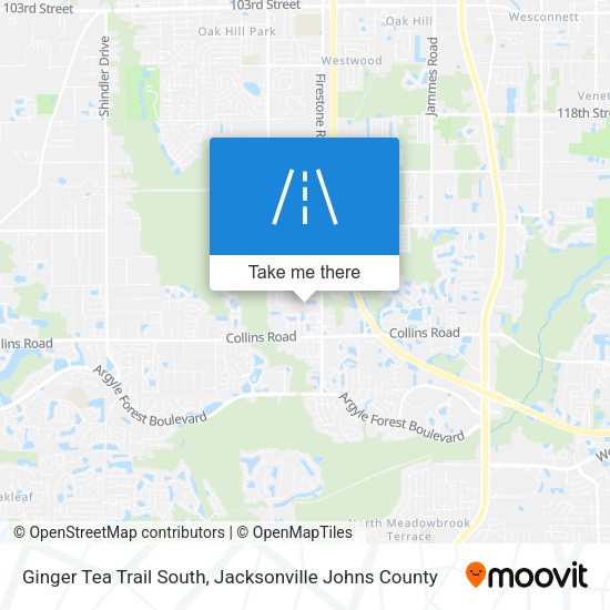 Ginger Tea Trail South map