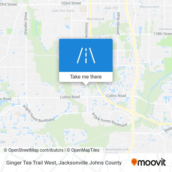 Ginger Tea Trail West map
